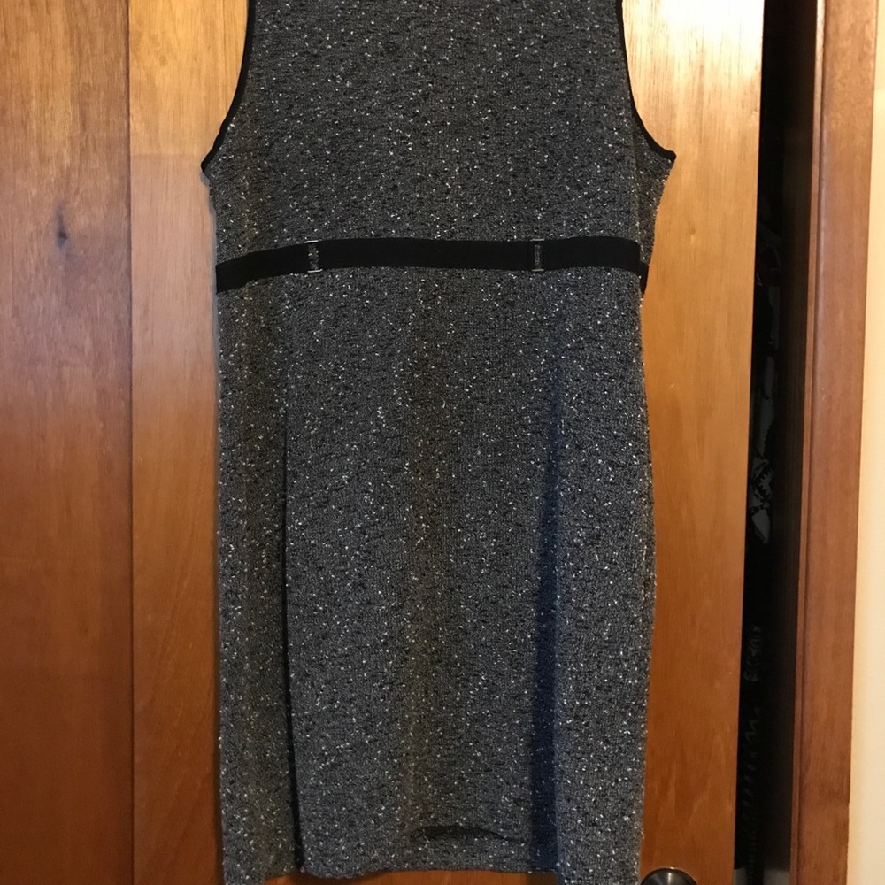 Talbot's grey clingy suit dress sz 12